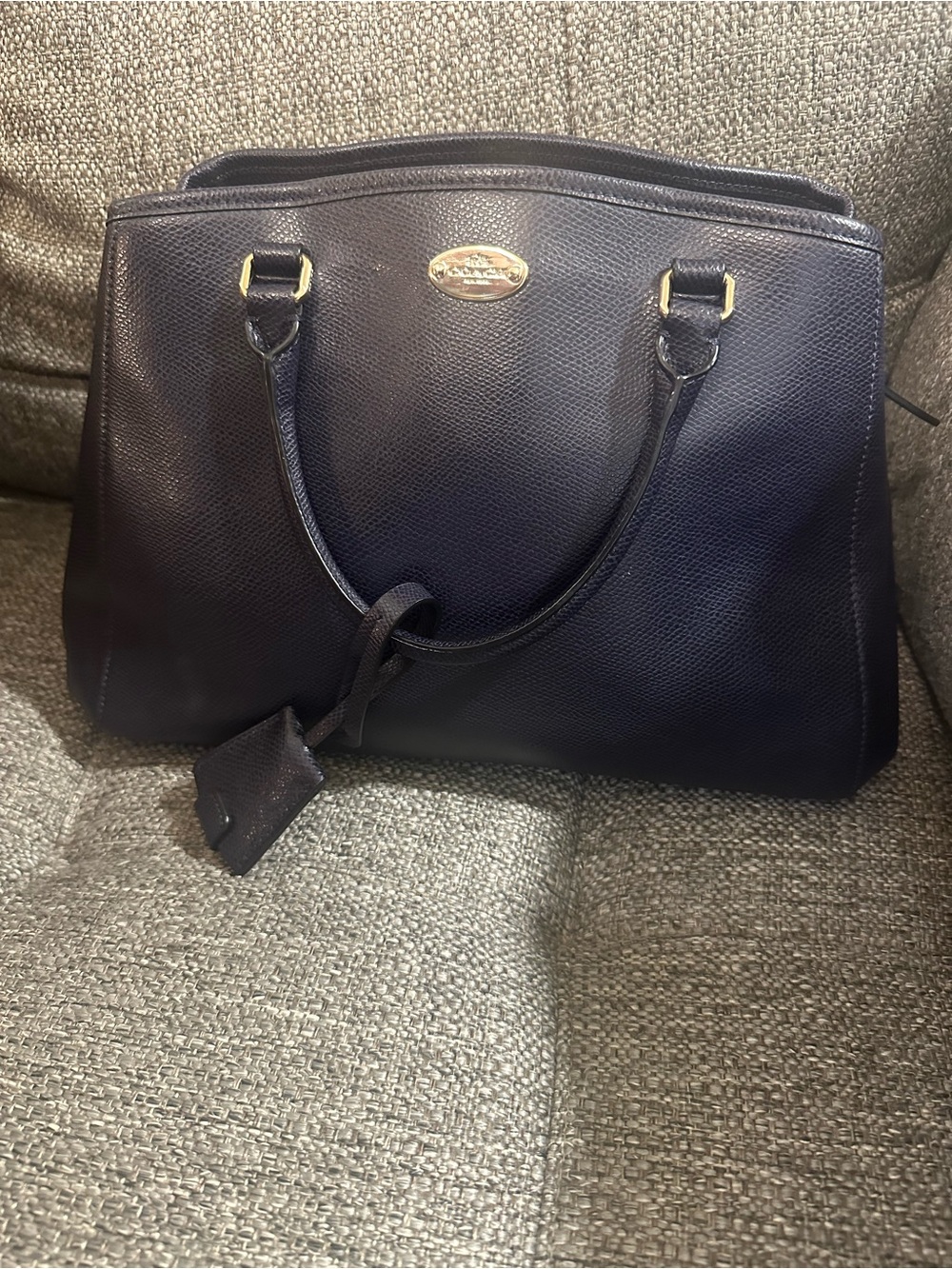 Coach Crossgrain Leather Margot Carryall Satchel EUC